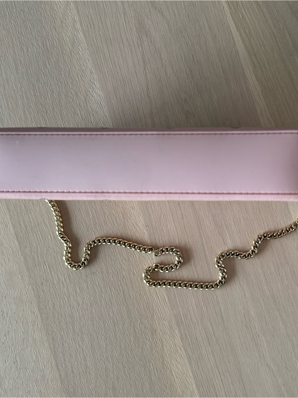Christian Louboutin Blush Pink Logo Chain Shoulder Bag - Picture 4 of 12